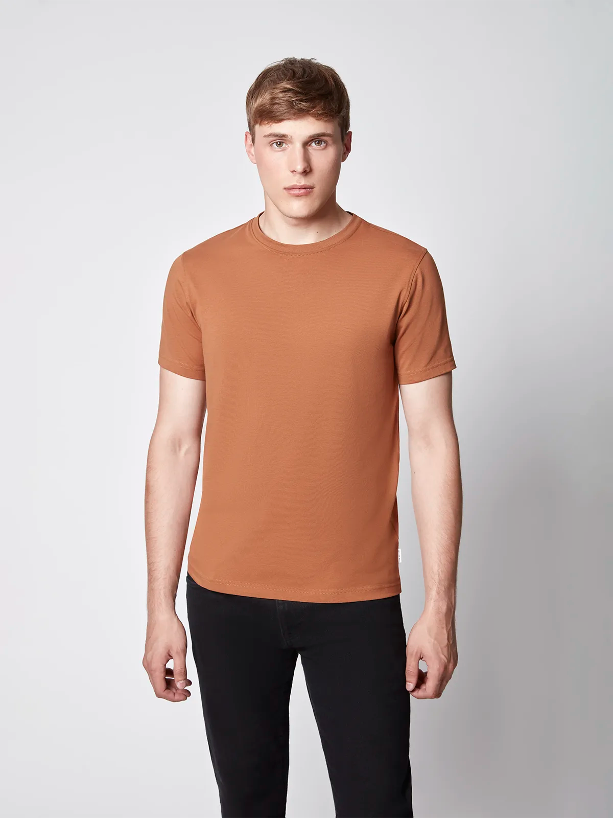 Projek raw liquid cotton v neck sales