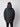 A person with short, curly hair is shown from the back against a plain light gray background wearing a PROJEK RAW Mens Textured Ripstop Ecofill Quilted Parka with Hood in black.