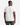 A man stands facing away, wearing the PROJEK RAW V-NECK PIMA COTTON T-SHIRT in white paired with dark green pants, against a white background, showcasing a minimalist silhouette.
