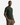 A man stands against a plain white background, looking at the camera with one hand in his pocket, wearing the ultra-soft PROJEK RAW CREWNECK PIMA COTTON T-SHIRT in dark green and brown cargo pants.
