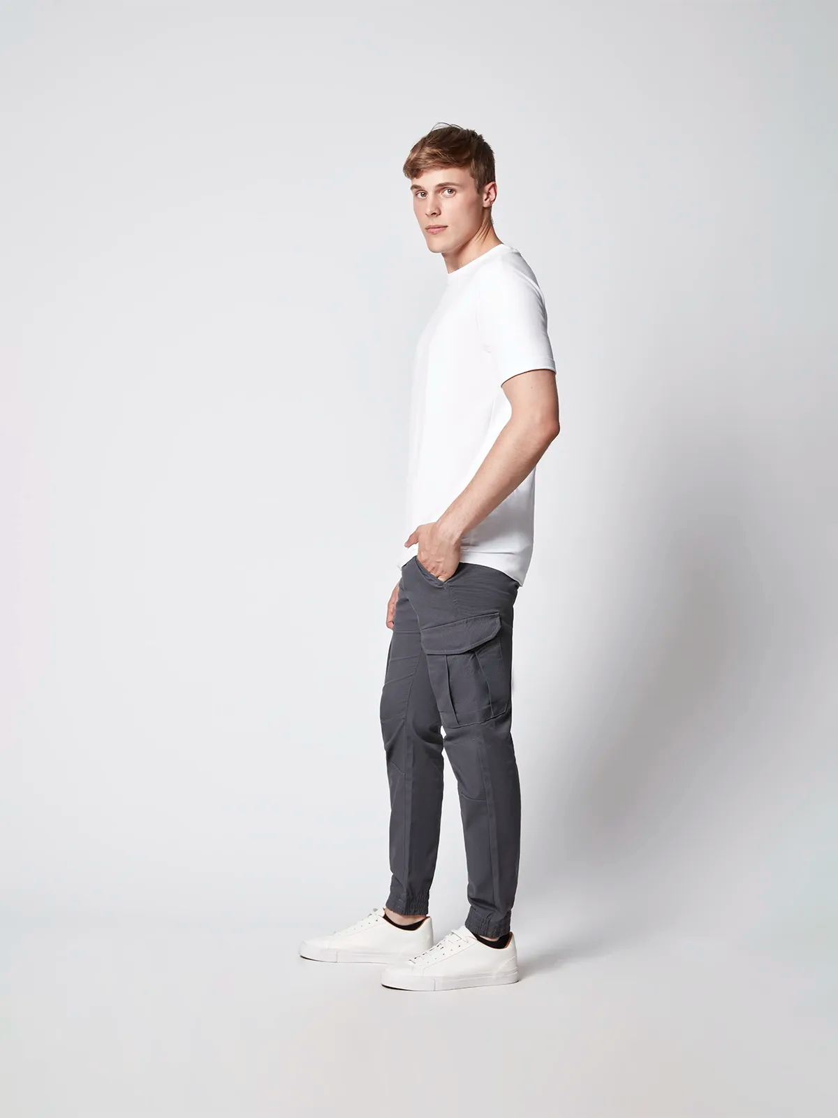 JOGGING CARGO EN TOILE POUR HOMME