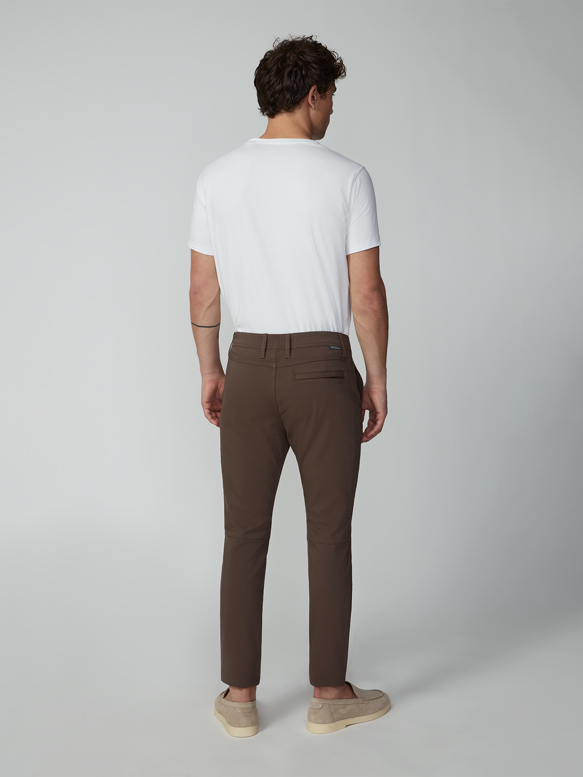 Men's Solid Bungee Fashion Chino Pant