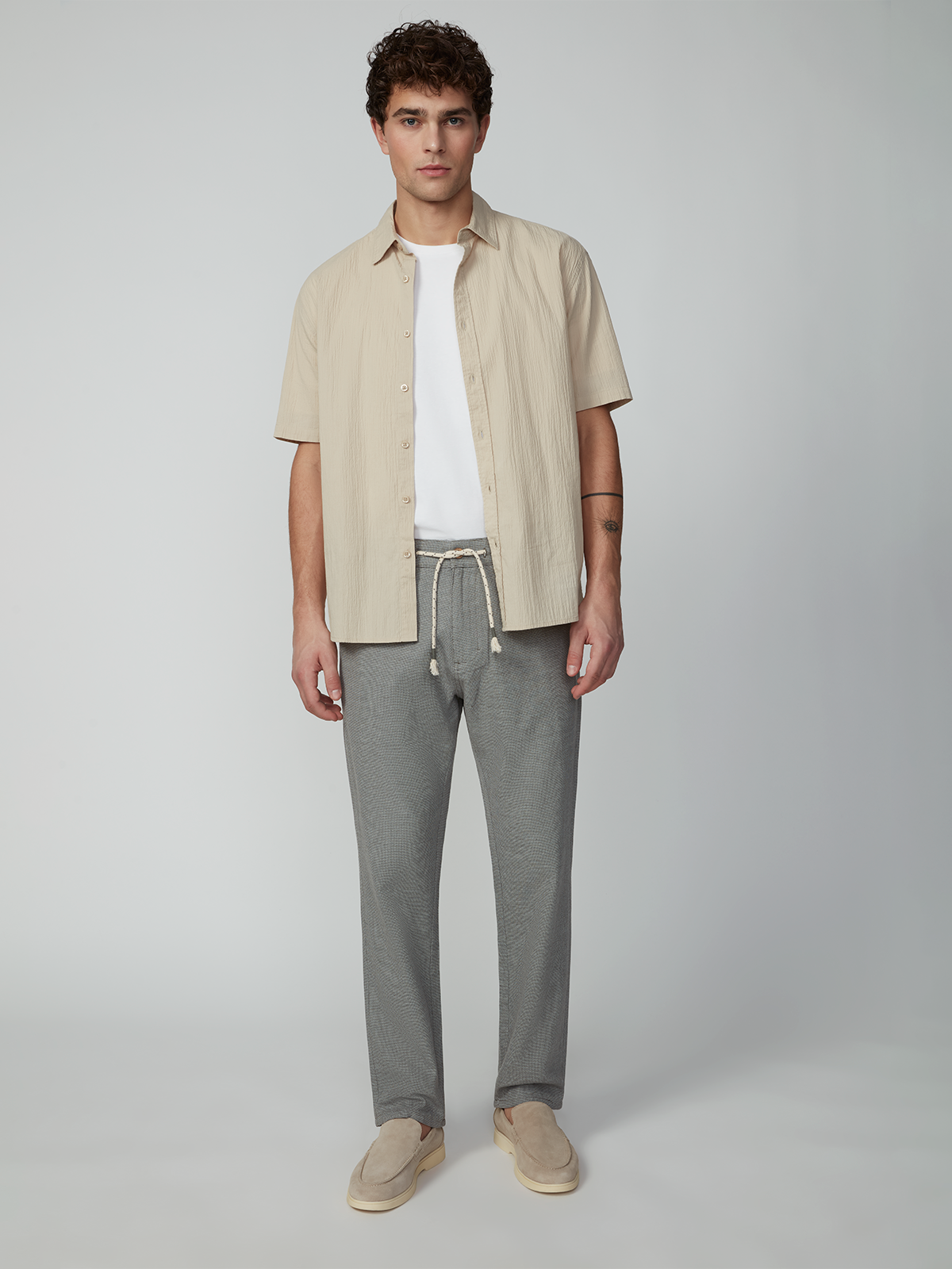 Men's Drawstring Linen Pant