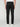 A person is shown from the back wearing PROJEK RAW MENS CANVAS BUNGEE RELAXED CARGO PANT in black with a bungee waistband and white sneakers, standing against a plain light background.