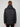 A person with light brown hair is shown from behind, wearing the PROJEK RAW MENS HOODED FAUX FUR LINED PUFFER JACKET with horizontal quilting, standing against a plain light grey background—the ideal cold-weather choice.