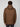 A person with short brown hair is seen from the back, wearing the PROJEK RAW MENS HOODED FAUX FUR LINED PUFFER JACKET and dark pants, standing against a plain light gray background.