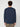 A man with curly brown hair is seen from the back, wearing a PROJEK RAW MENS LONG SLEEVE CREW NECK in navy blue and khaki pants, standing against a plain light background.