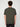 A person with curly hair faces away from the camera, modeling a dark green PROJEK RAW MENS SHORT SLEEVE CREW NECK GRID JERSEY OVERSIZE TSHIRT and black pants against a plain light gray background.