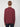 A person with short, light brown hair is seen from the back, wearing a PROJEK RAW MENS CREW NECK CASHMERE TOUCH SWEATER in dark red and dark pants against a plain, light gray background.