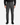 A person is shown standing facing forward against a plain white background, dressed in a black shirt, PROJEK RAW SOLID BUNGEE CARGO PANT for men with utility pockets in gray, and black sneakers.