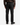 A person wearing a brown plaid shirt, black PROJEK RAW SOLID BUNGEE 5-POCKET RELAXED FIT PANTS, and black shoes stands facing away from the camera, showcasing the back view of the 5-pocket outfit against a plain white background.
