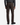A person is shown from the back, wearing PROJEK RAW CAVALRY TWILL BUNGEE 5-POCKET PANTS in dark brown—a classic-fit, slim silhouette with two back pockets—styled with a textured dark gray sweater and black sneakers. Only the lower body is visible.