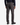 A person is standing with their back to the camera against a plain white background, wearing PROJEK RAW MINI HOUNDSTOOTH TEXTURED BUNGEE CLASSIC FIT CHINO PANTS in dark gray, paired with black shoes and a dark long-sleeve sweater.