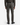 A person is standing facing away, showcasing the back view of the outfit against a plain white background. They are wearing PROJEK RAW BRUSHED BACK BUNGEE 5-POCKET PANTS in dark gray, paired with a matching sweater, black belt, and black shoes.