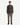 A person stands facing forward against a plain white background, wearing PROJEK RAW CANVAS BUNGEE RELAXED FIT CARGO PANTS in dark olive canvas with a matching button-up shirt and black shoes.