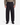 A person wearing a khaki button-up shirt, PROJEK RAW CANVAS BUNGEE LOOSE FIT CHINO PANTS in black, and black shoes stands facing forward against a white background.