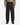 Wearing PROJEK RAW’s CANVAS BUNGEE LOOSE FIT CHINO PANTS in black, paired with a structured canvas tan button-up shirt and black shoes, the person stands facing forward against a plain white background, embodying modern workwear style.