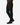 A person is shown from the waist down wearing PROJEK RAW’s CORDUROY 5-POCKET STRAIGHT FIT BARU PANTS in black, featuring a classic 5-pocket design. The pants are paired with a dark brown shirt and black lace-up shoes, set against a plain white background.