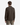 A person with short brown hair, wearing the PROJEK RAW MEN’S 24/7 BUTTON-UP MODERN FIT KNIT SHIRT in dark brown and light brown cargo pants, stands facing away from the camera against a plain white background.