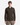A young person with short brown hair wears the PROJEK RAW MEN’S 24/7 BUTTON-UP MODERN FIT KNIT SHIRT in dark brown, paired with light brown cargo pants, standing against a plain white background.