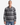 A man wearing the PROJEK RAW PLAID FLANNEL SHIRT, featuring black and gray plaid and chest pockets, stands facing forward against a plain white background.