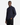 A man wearing the PROJEK RAW TEXTURED KNIT CLASSIC FIT SHIRT in dark blue, featuring two chest pockets, and black pants stands against a plain white background, looking at the camera with a neutral expression.