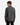A person with short brown hair, dressed in a gray long-sleeve PROJEK RAW KNIT FLANNEL SHIRT—an essential piece featuring a classic cut—and black pants, stands facing away from the camera against a plain white background.
