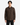 A man with straight black hair wears the PROJEK RAW FLANNEL OVERSHIRT in brown, featuring front pockets, paired with black pants against a plain white background. The shirt’s relaxed fit enhances its effortless style.