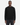 A man stands facing forward, wearing the PROJEK RAW HONEYCOMB CHENILLE SWEATER in black with dark jeans against a plain white background—a cozy essential for any casual wardrobe.