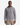 A man is wearing the PROJEK RAW BONDED CHENILLE ZIP-UP HOODIE in light gray, featuring drawstrings and a front zipper. He stands facing forward with his hands at his sides, paired with tan cargo pants against a plain white background. This stylish yet cozy layer from PROJEK RAW is perfect for any casual outing.