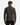 A man faces away from the camera, wearing a PROJEK RAW CLASSIC FIT JACQUARD KNIT PULLOVER 1/4″ ZIP SWEATER in brown and black pants, set against a plain white background.