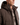 A man wearing the PROJEK RAW ECOFILL PUFFER JACKET with a hood and a plaid shirt underneath. The weather-resistant jacket features the PROJEK RAW logo on the collar. The image is cropped to display only his lower face and torso.