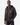 A man wearing the PROJEK RAW MEN’S VEGAN LEATHER BOMBER JACKET in black, paired with a brown shirt and dark jeans, stands with one hand in his pocket against a plain white background.