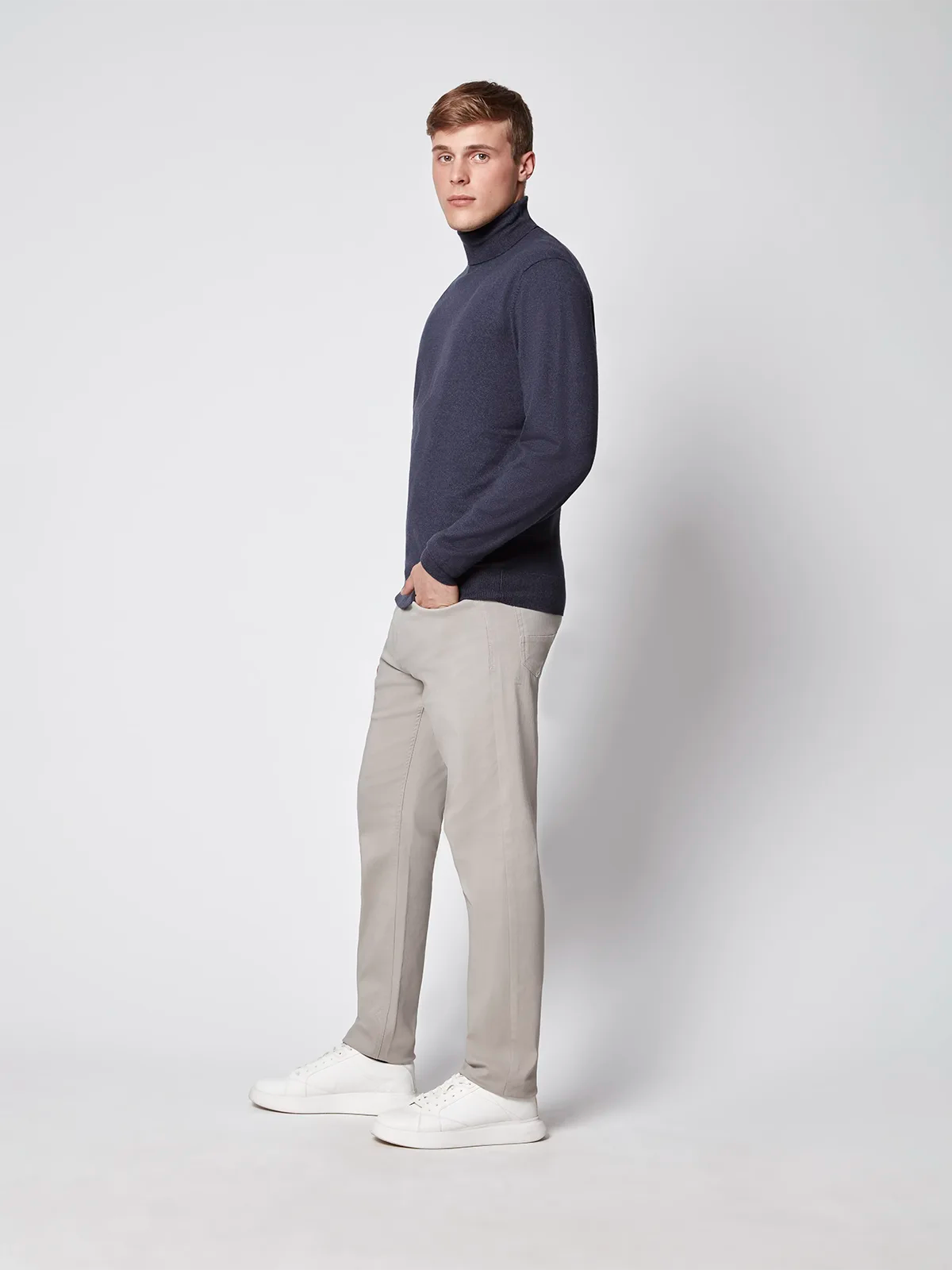 PANTALON 5 POCHES DÉCONTRACTÉ POUR HOMME