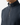 A person wearing the PROJEK RAW RELAXED FIT KNIT CORD PULLOVER SWEATER, featuring a dark ribbed texture and metallic quarter-zip, shown from the neck to the upper chest against a plain white background.
